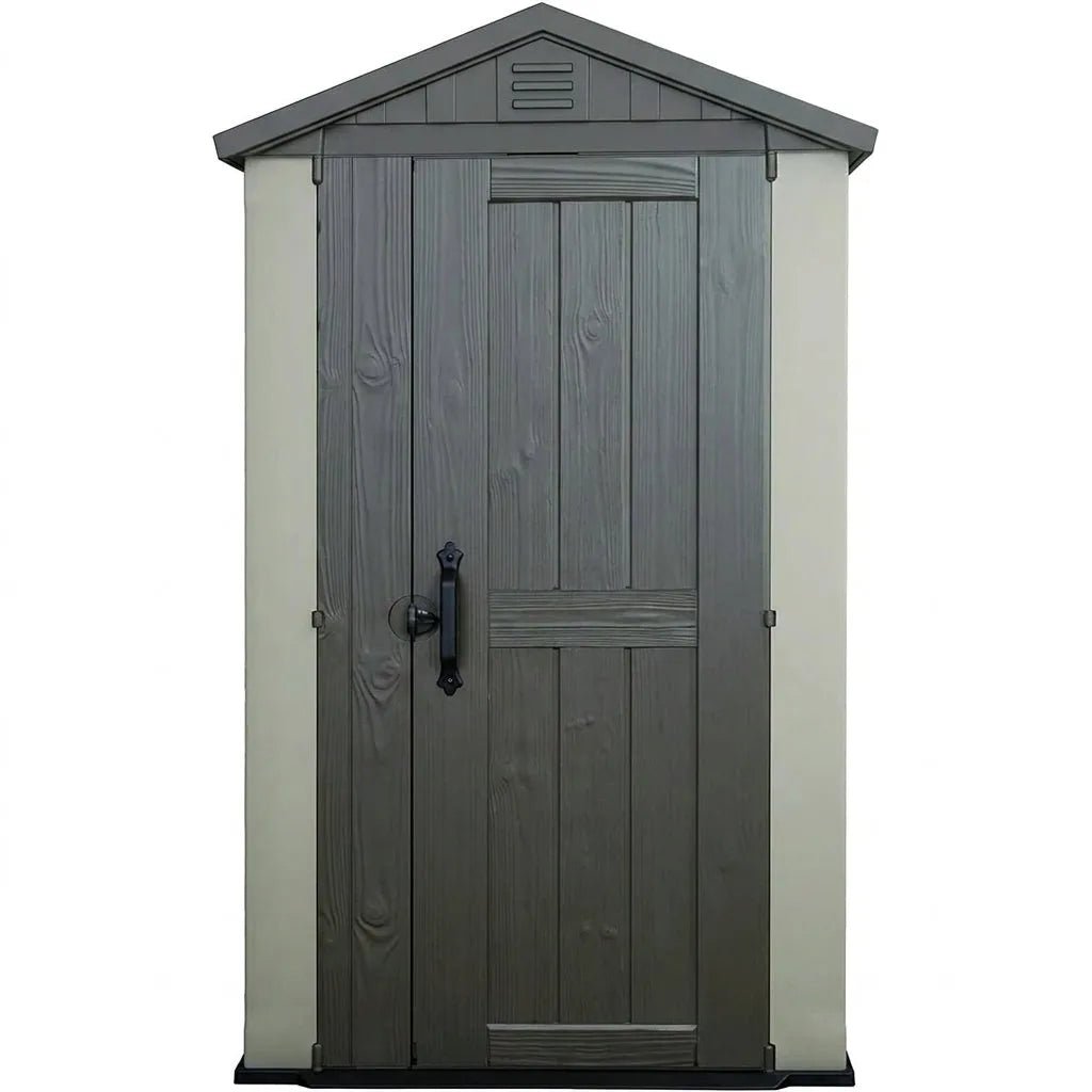 Keter 4×6 Factor Heavy Duty Plastic Garden Shed Beige
