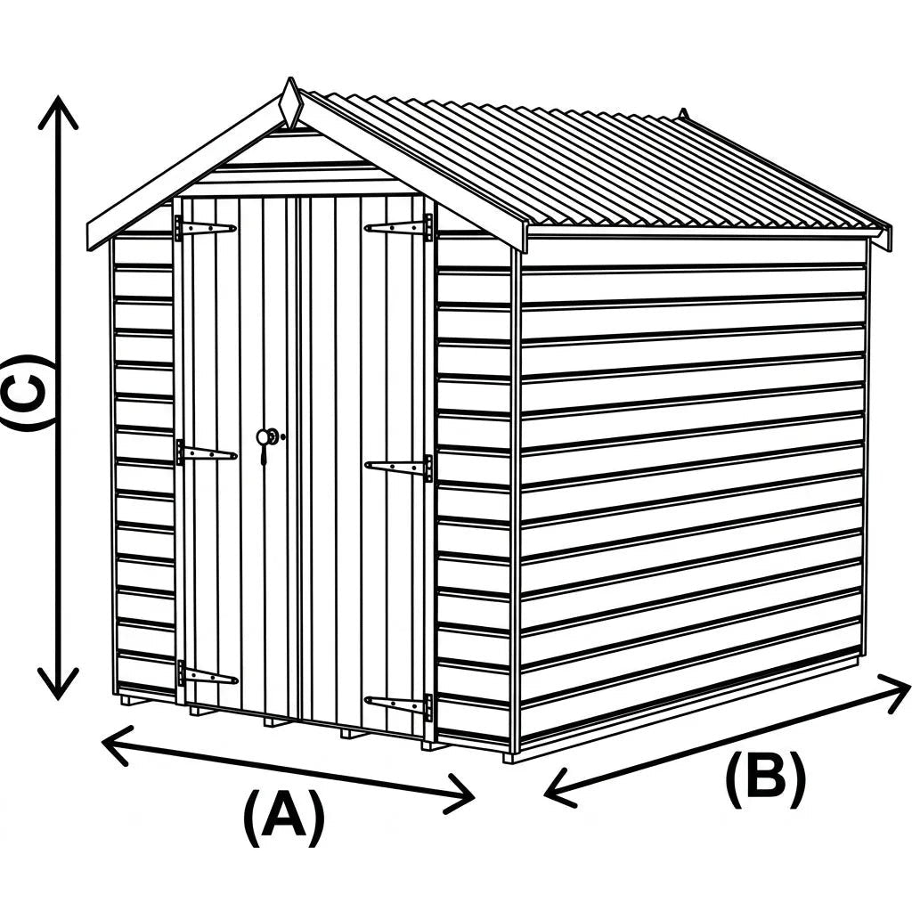 Keter 6×4 Manor Plastic Pent Garden Storage Shed Beige