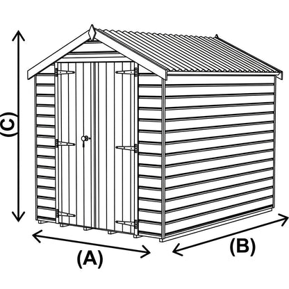 Keter 6×4 Manor Plastic Pent Garden Storage Shed Beige