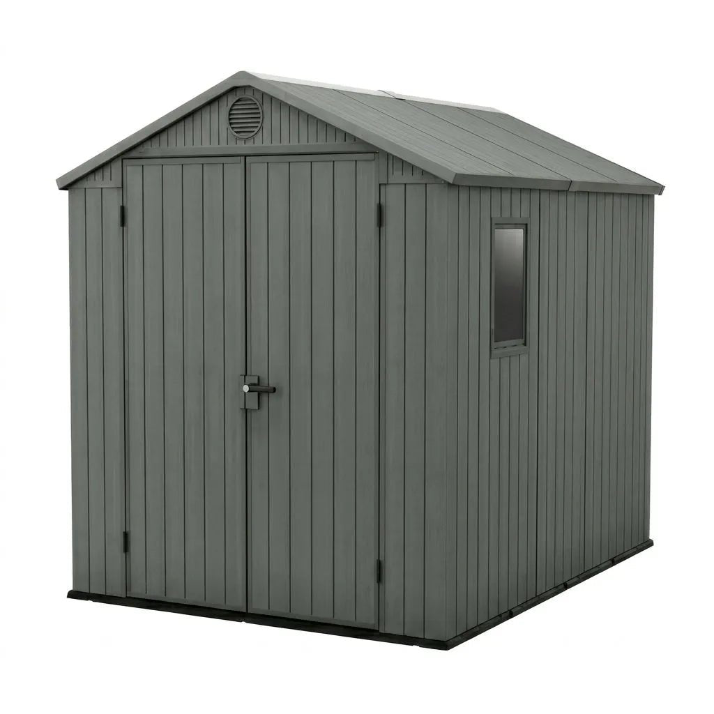 Keter 6×8 Darwin Heavy Duty Plastic Garden Shed Green