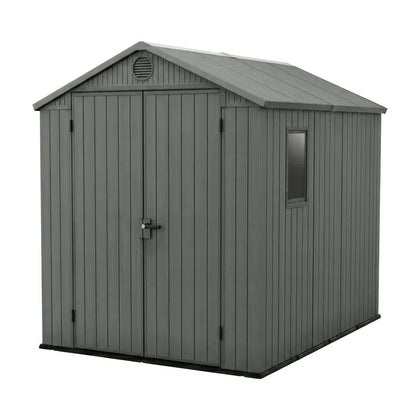 Keter 6×8 Darwin Heavy Duty Plastic Garden Shed Green