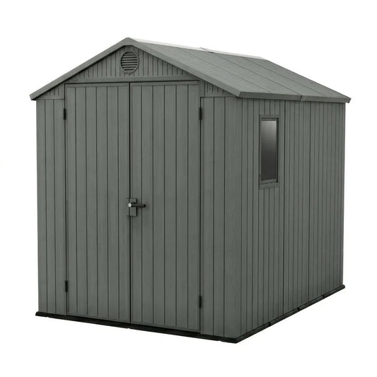 Keter 6×8 Darwin Heavy Duty Plastic Garden Shed Green