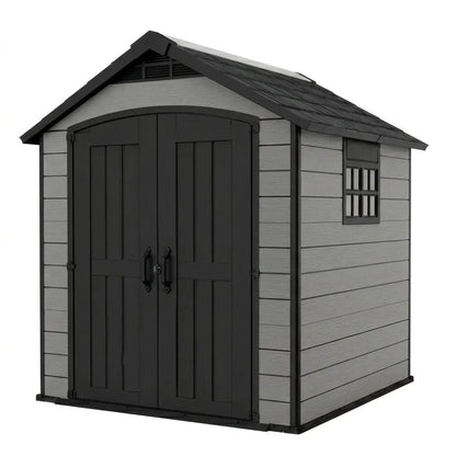 Keter 7.5’x11’ Premier Heavy Duty Plastic Shed Grey