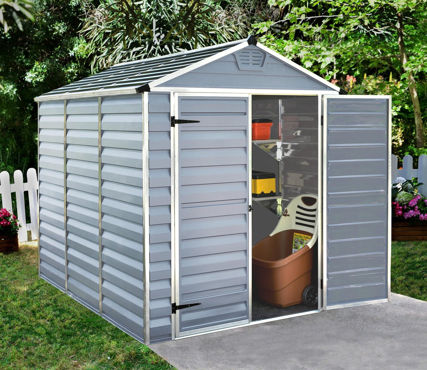 Palram Canopia 6 x 8 ft Skylight Anthracite Polycarbonate Shed