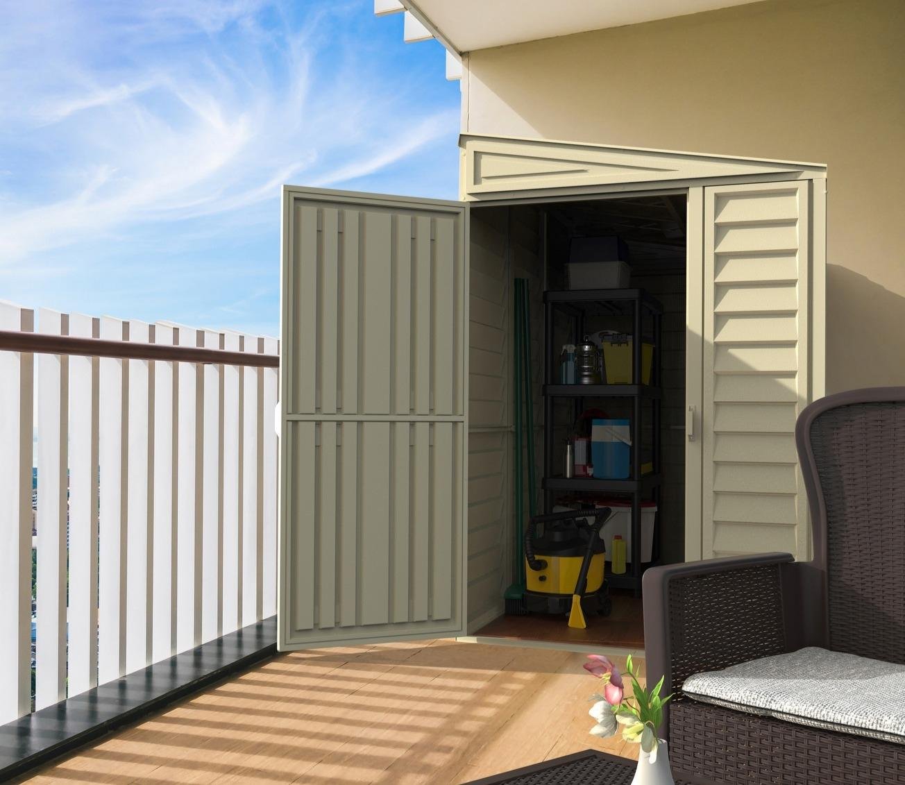 Duramax 4 x 8 ft Lean To Sidemate Plastic Shed