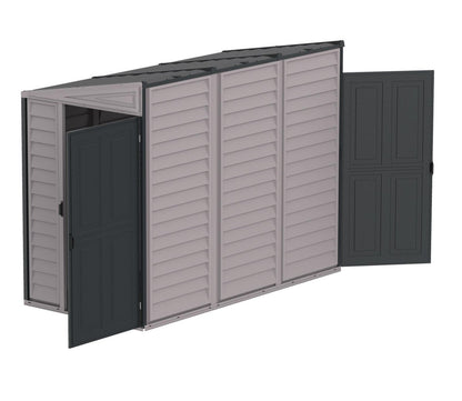 Duramax 4 x 8 ft Lean To Sidemate Plus Plastic Shed