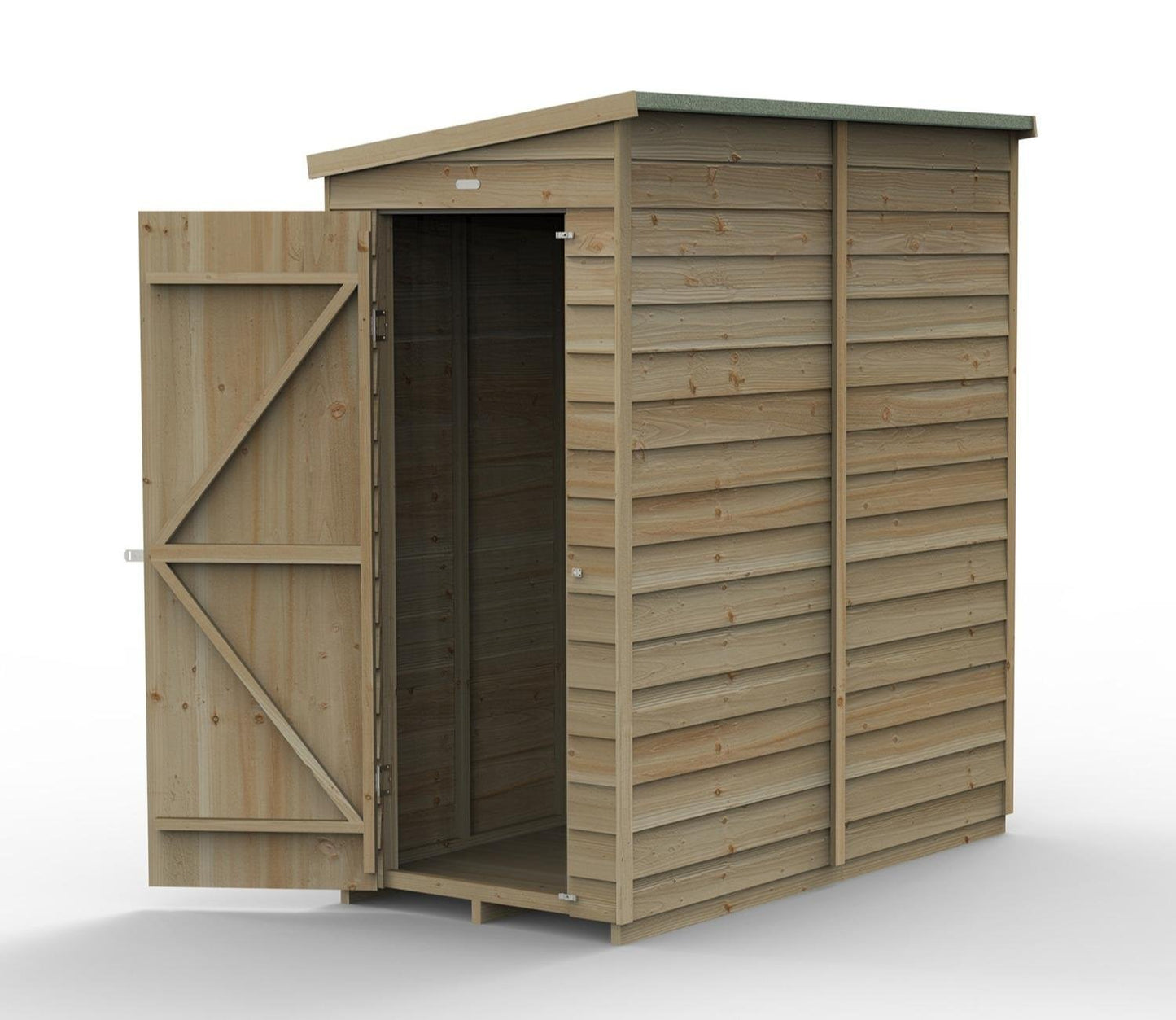 Forest 3 x 6 ft Overlap Pent Shed