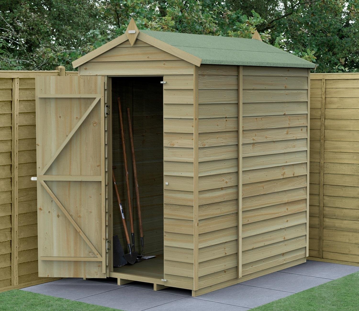 Forest 4 x 6 ft Overlap Security Shed