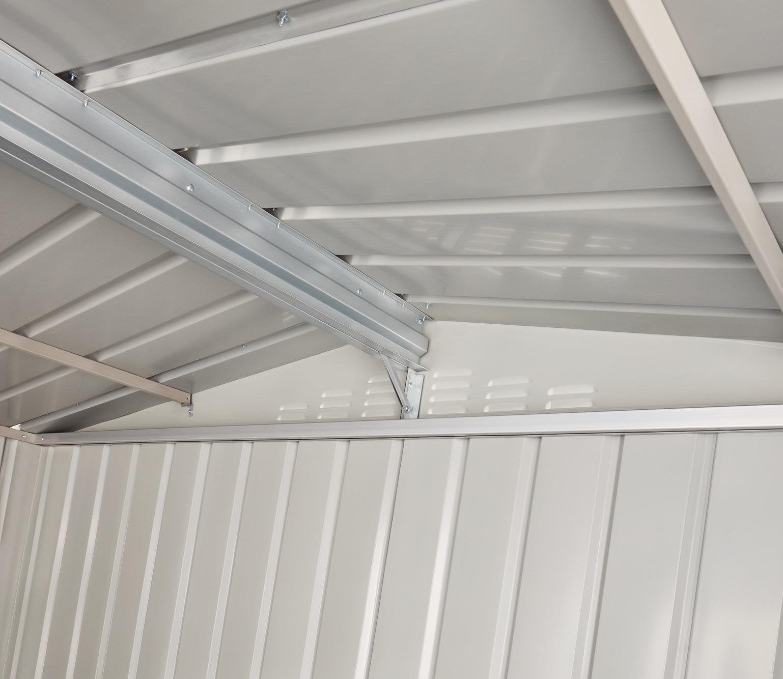 Globel 10 x 15 ft Dual Door Metal Workshop Garage