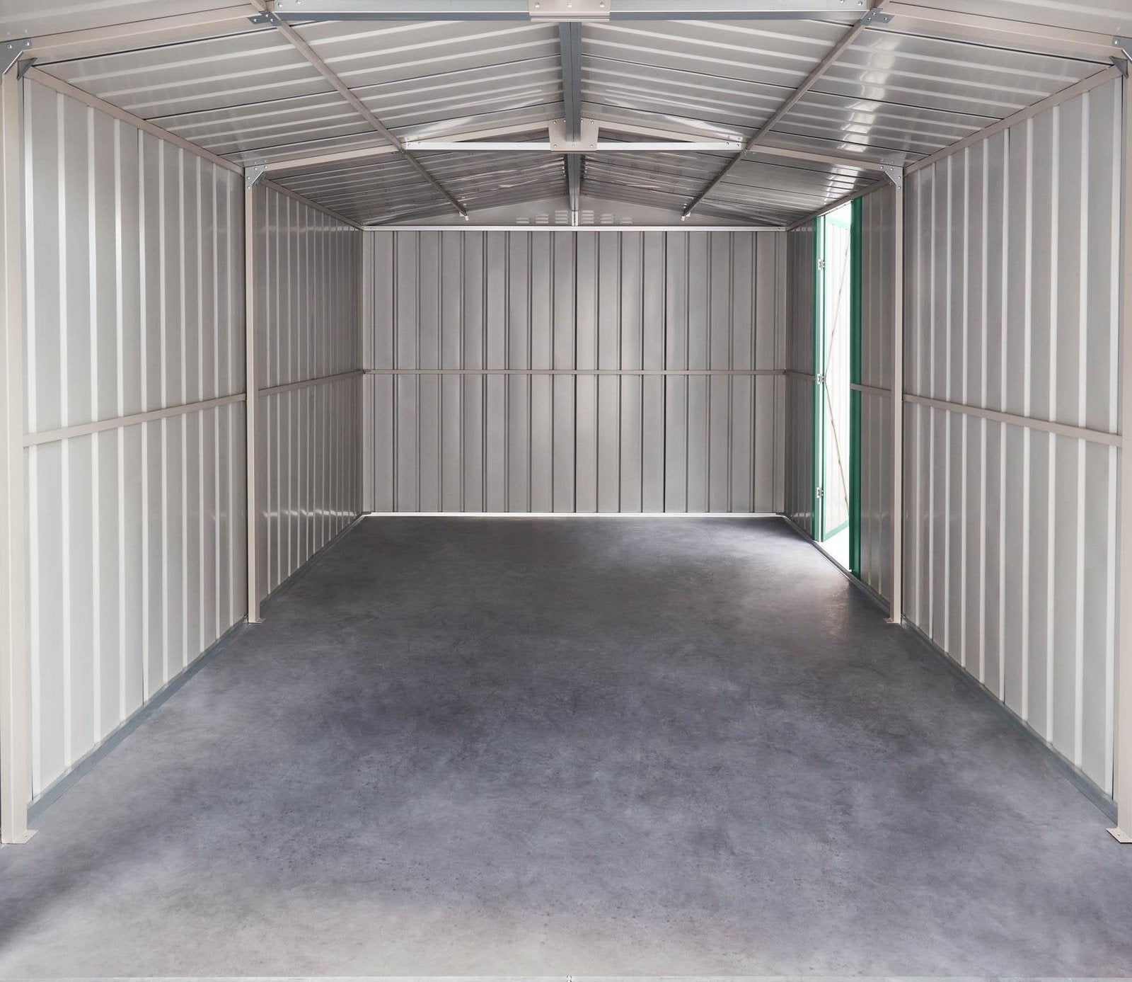 Globel 10 x 15 ft Dual Door Metal Workshop Garage