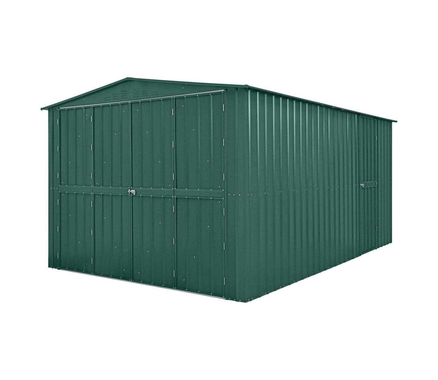 Globel 10 x 15 ft Dual Door Metal Workshop Garage