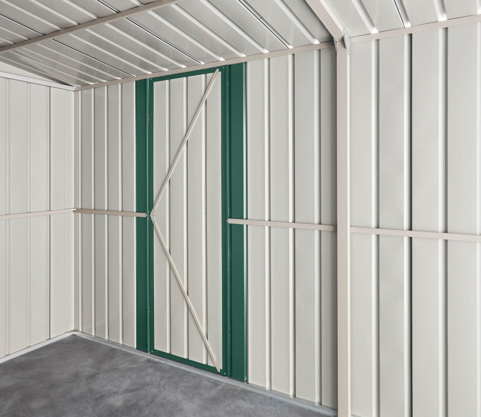 Globel 10 x 15 ft Dual Door Metal Workshop Garage