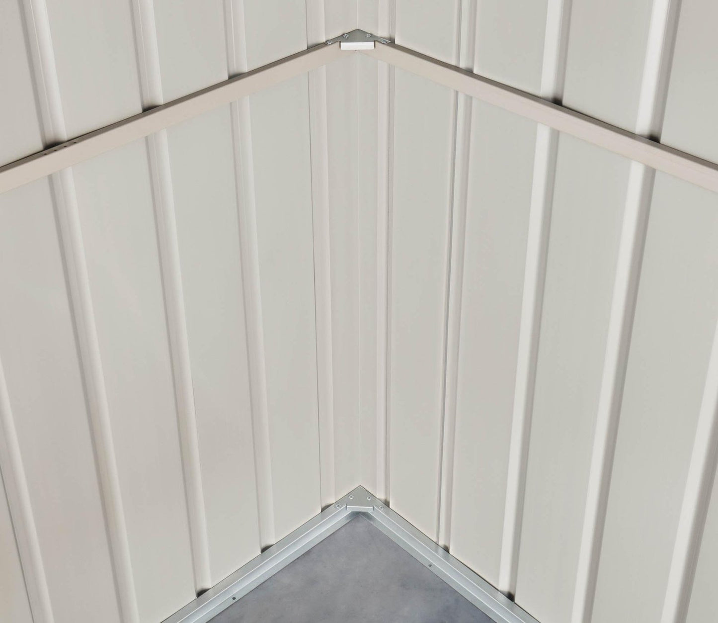 Globel 8 x 3 ft Grey Apex Metal Shed