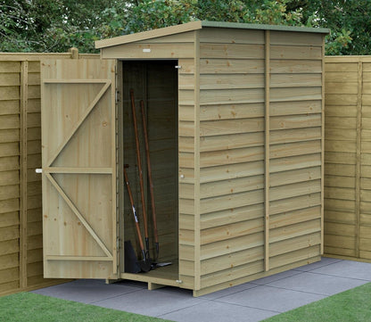 Forest 3 x 6 ft Overlap Pent Shed