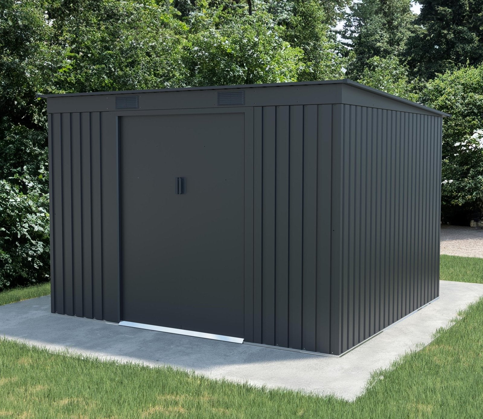 Lotus Sheds Adonis 9 x 8 ft Pent Metal Shed