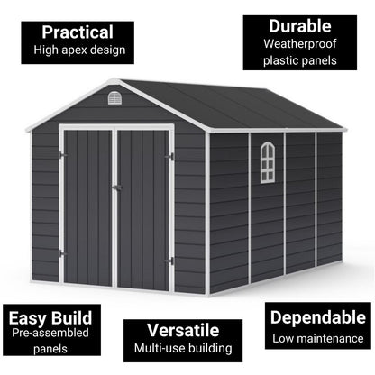 Lotus Sheds Sono 8 x 12 ft Apex Plastic Shed