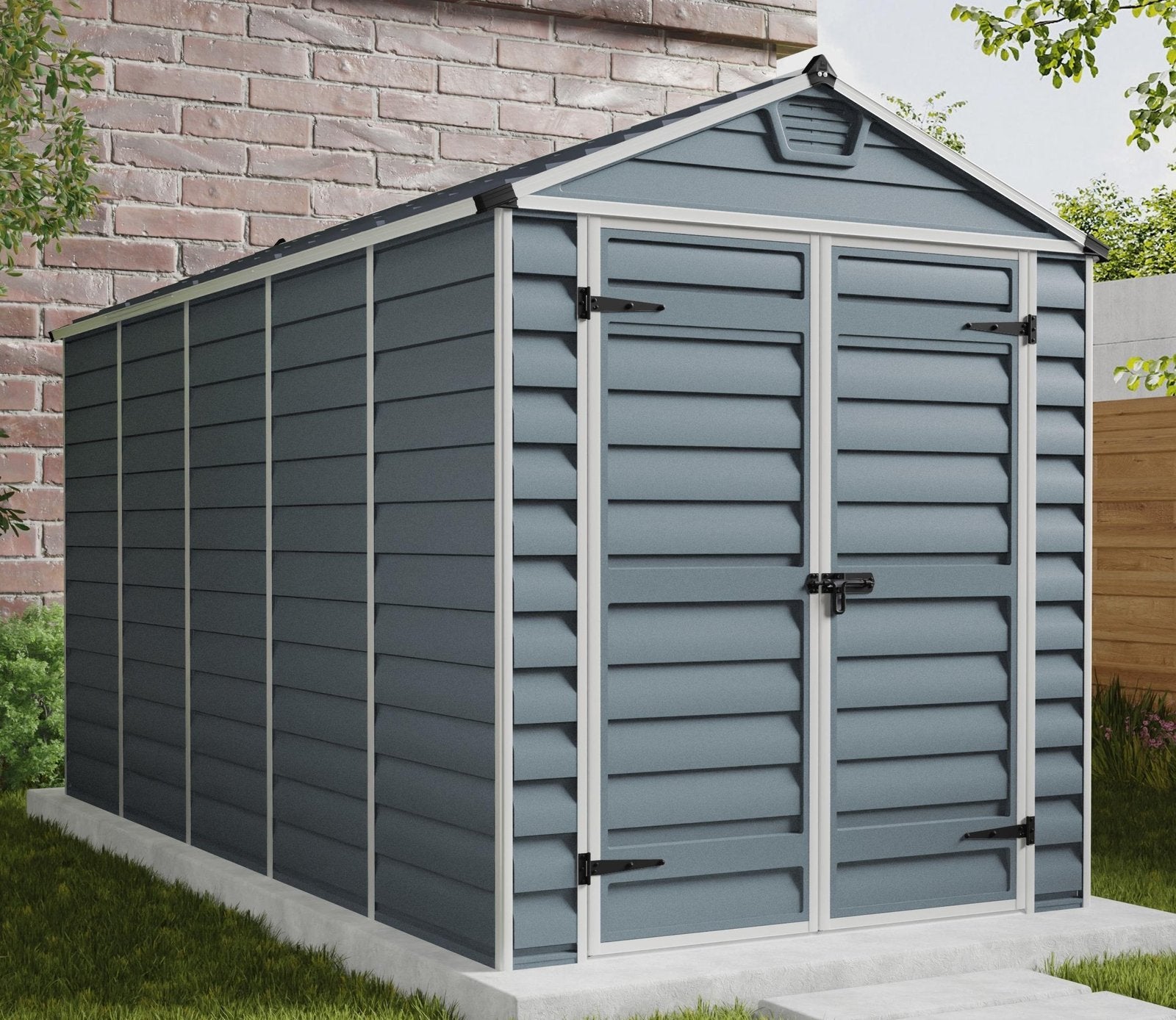 Palram Canopia 6 x 12 ft Skylight Anthracite Polycarbonate Shed
