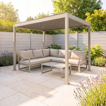 2.4m x 3m Rectangular Steel Garden Pergola
