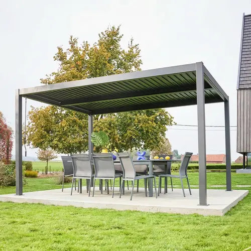 Palace 4x3m Louvered Pergola – Aluminium & Steel