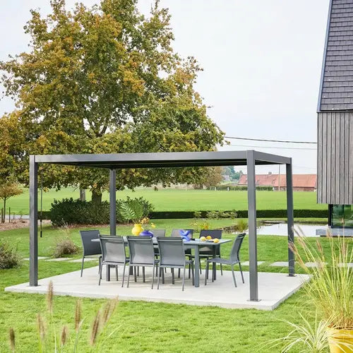 Palace 4x3m Louvered Pergola – Aluminium & Steel