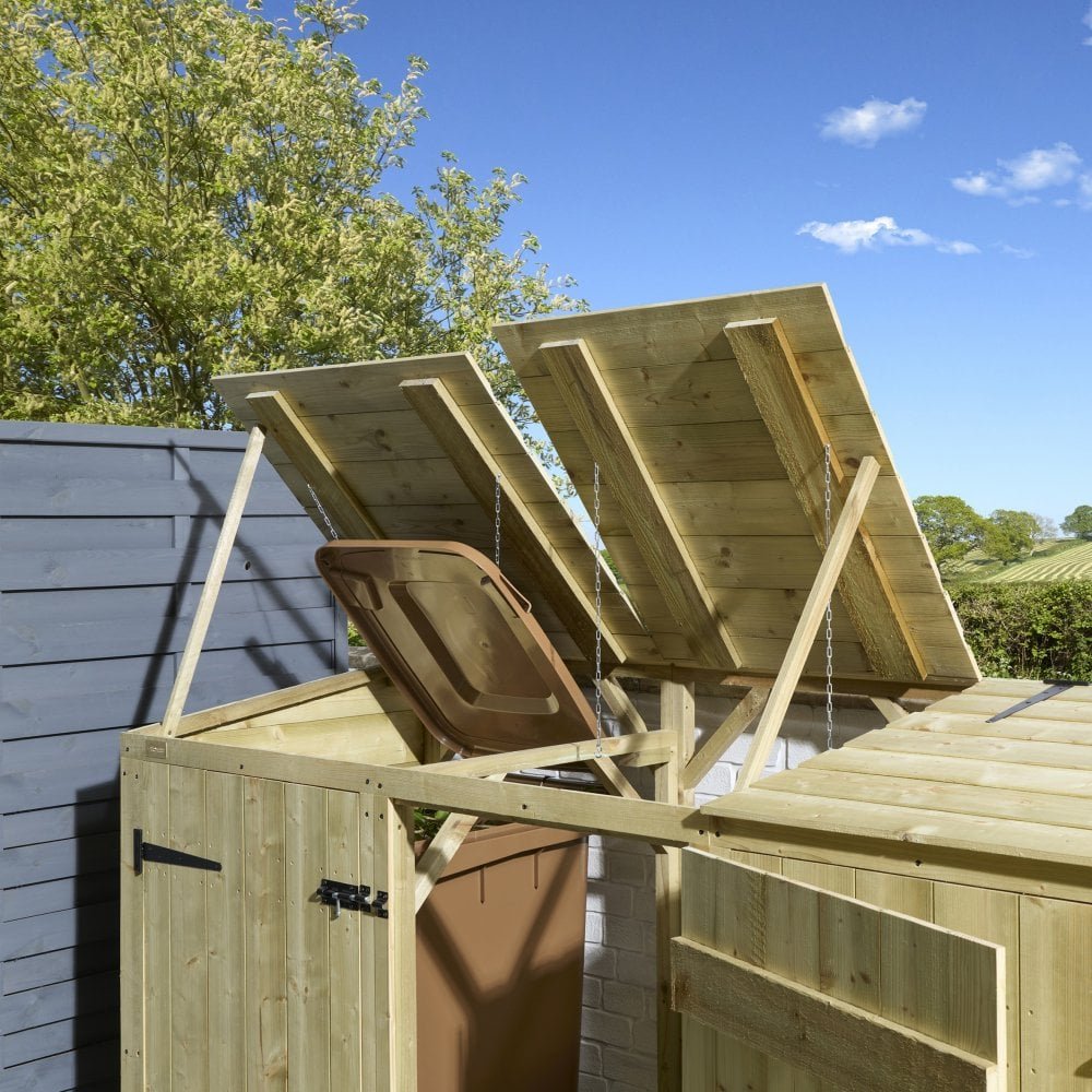 Premier Shiplap Triple Bin Store