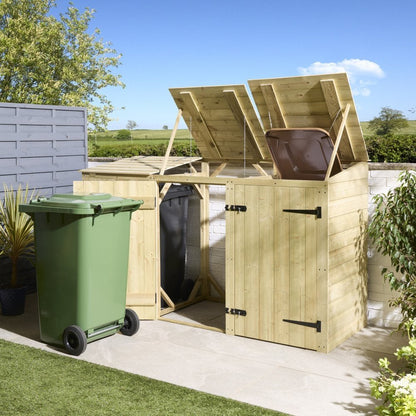 Premier Shiplap Triple Bin Store
