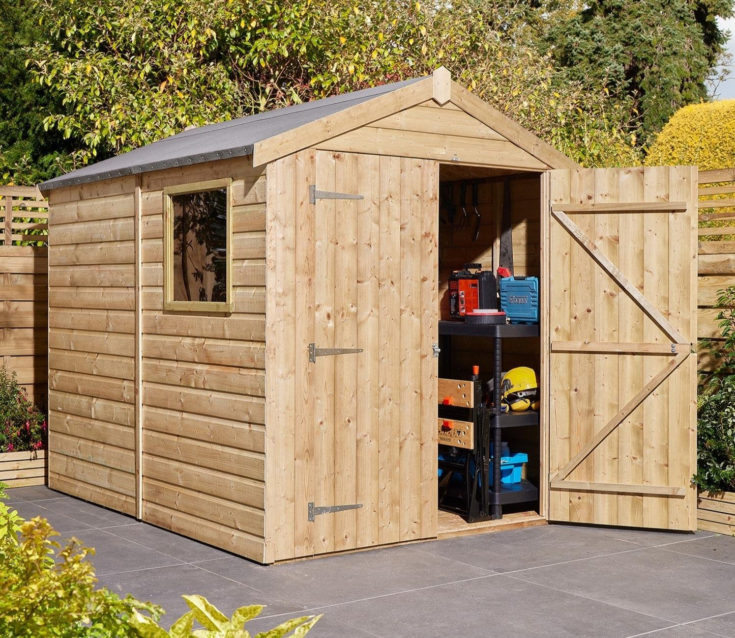 Rowlinson 6 x 8 ft Shiplap Apex Shed