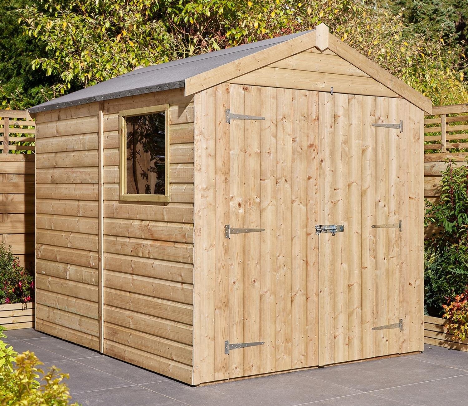 Rowlinson 6 x 8 ft Shiplap Apex Shed