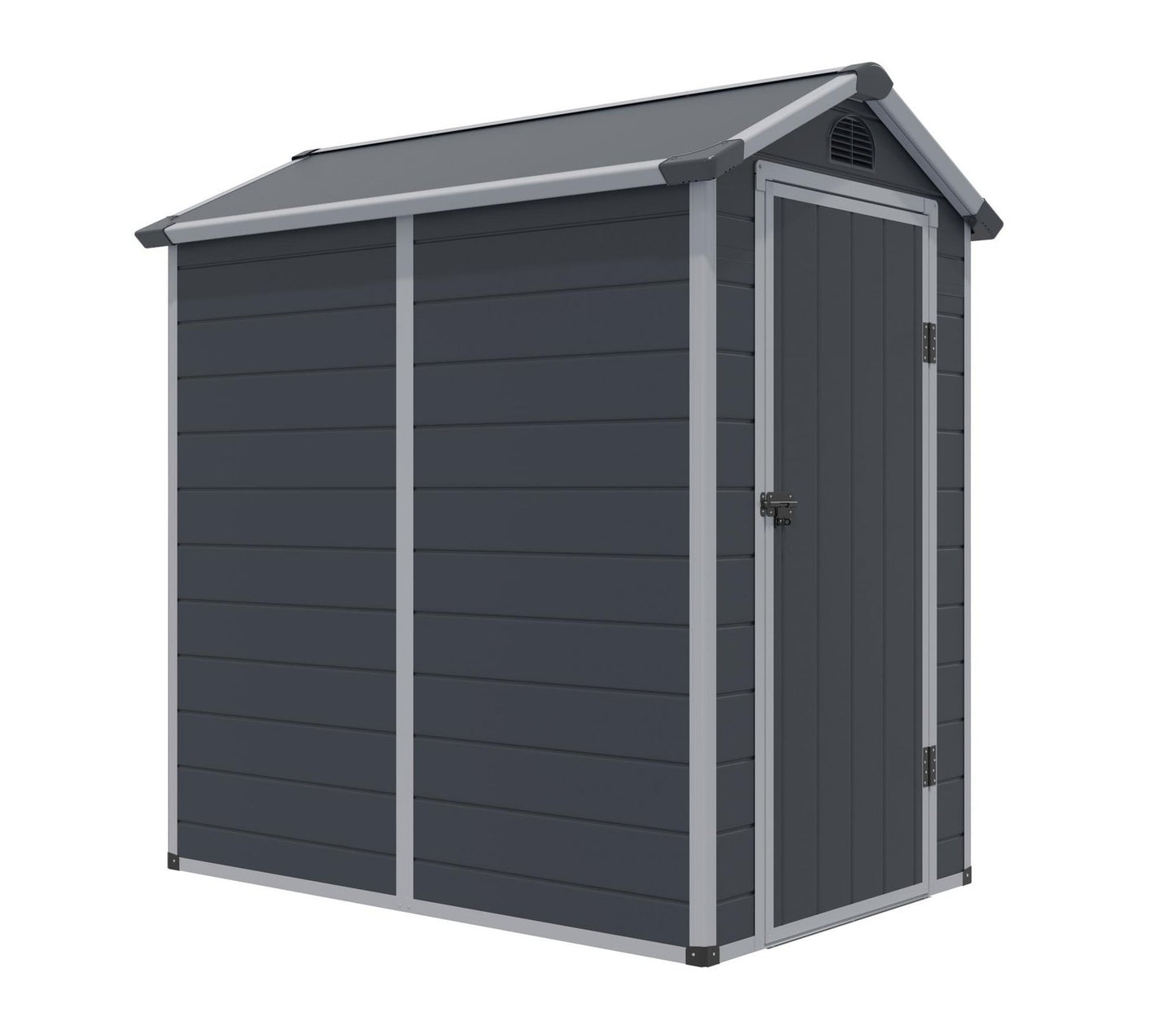 Rowlinson Airevale 4 x 6 ft Dark Grey Plastic Apex Shed