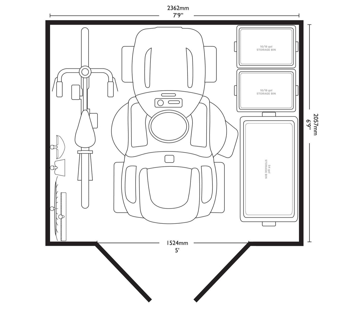 Suncast Tremont 8 x 7 ft Shed