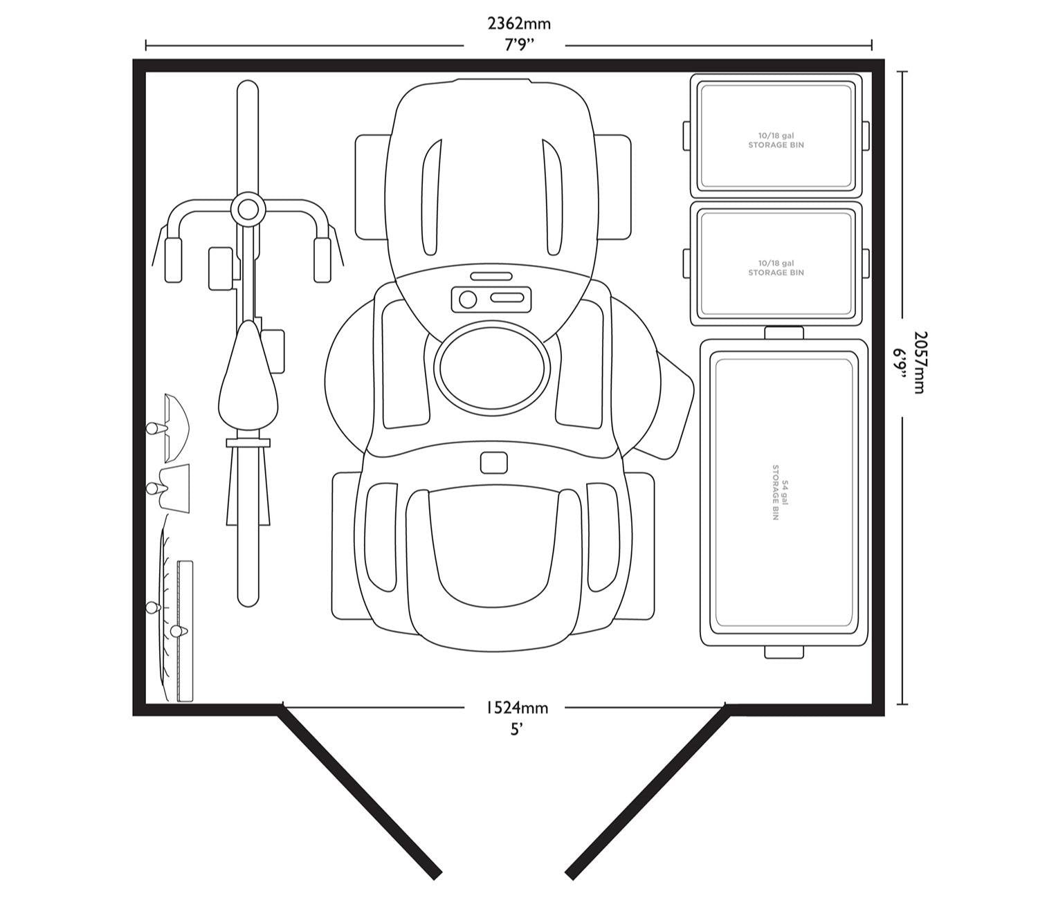 Suncast Tremont 8 x 7 ft Shed