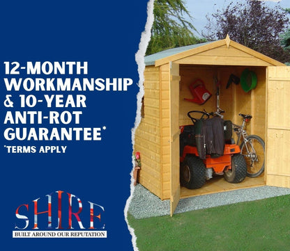 Shire Overlap 4 x 3 ft Dip Treated Shed