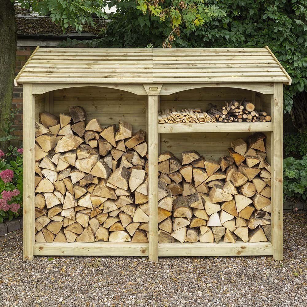 Signature Heritage T&G Tall Double Log Store