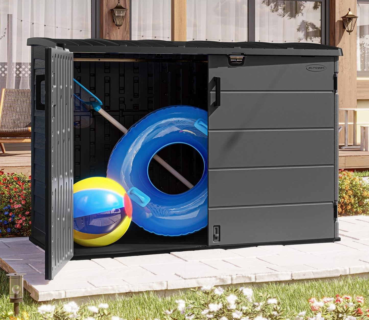 Suncast Moda Stow-Away 6 x 3 ft Storage Shed