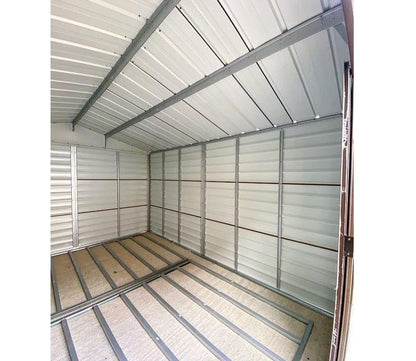 YardMaster 10 x 12 ft Woodview Shiplap Metal Shed