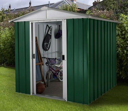YardMaster 6 x 6 ft Emerald Deluxe Metal Shed