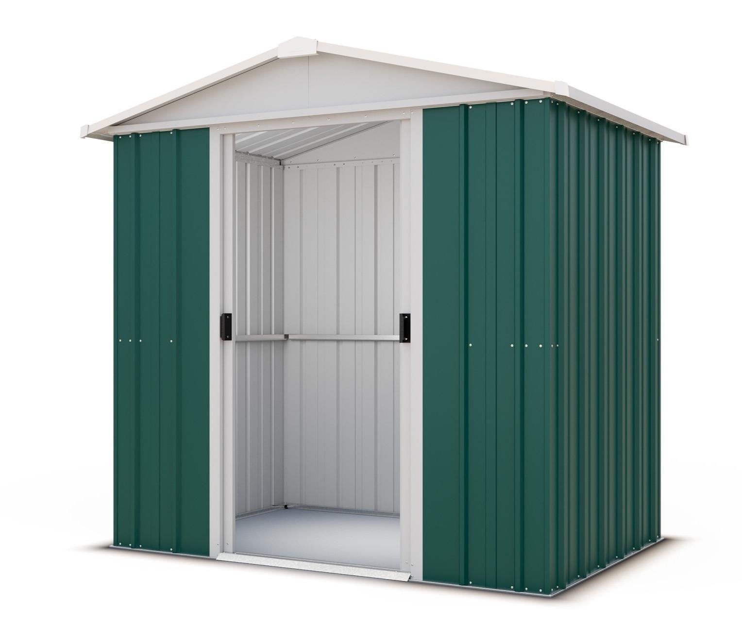 YardMaster 6 x 6 ft Emerald Deluxe Metal Shed