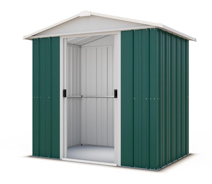 YardMaster 6 x 6 ft Emerald Deluxe Metal Shed